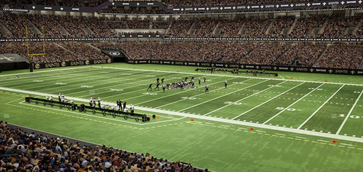 Caesars Superdome - Section 215 Seat View