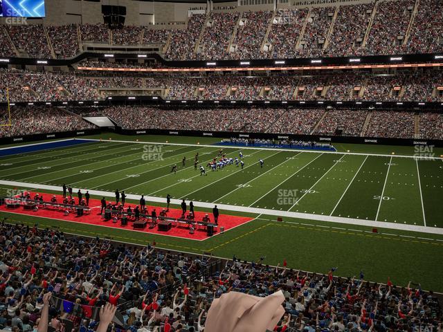 Caesars Superdome - Section 217 Seat View Caesars Superdome - Section 217 Seat View