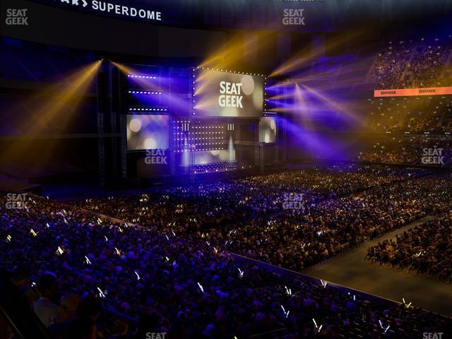 Caesars Superdome - Section 217 Seat View Caesars Superdome - Section 217 Seat View