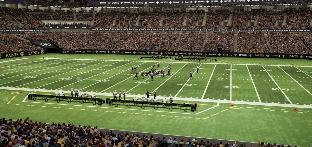 Caesars Superdome - Section 219 Seat View