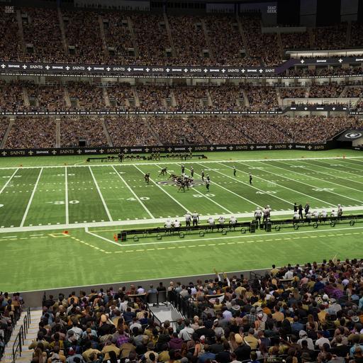 Caesars Superdome - Section 225 Seat View