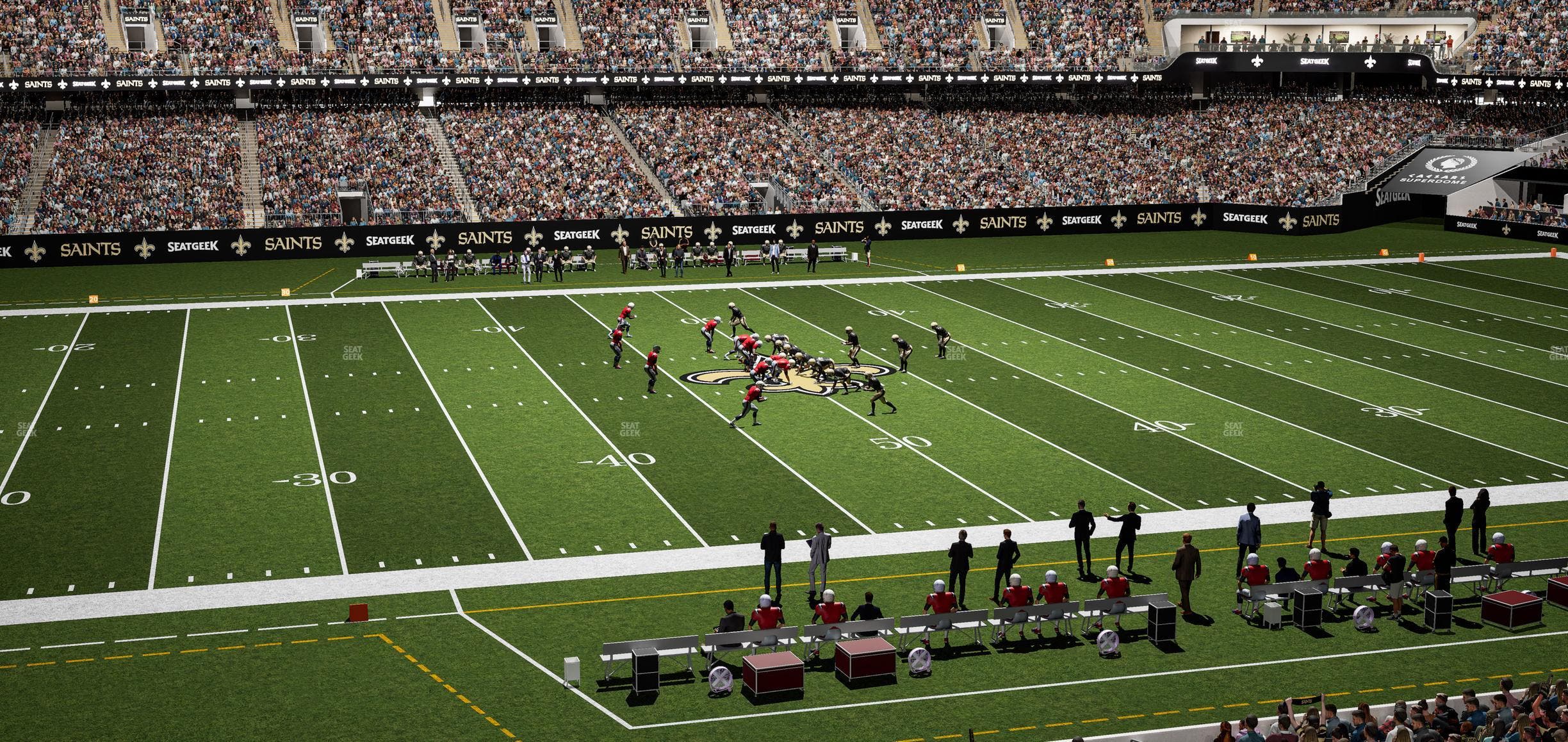 Caesars Superdome - Section 225 Seat View