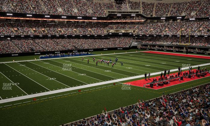 Caesars Superdome - Section 230 Seat View