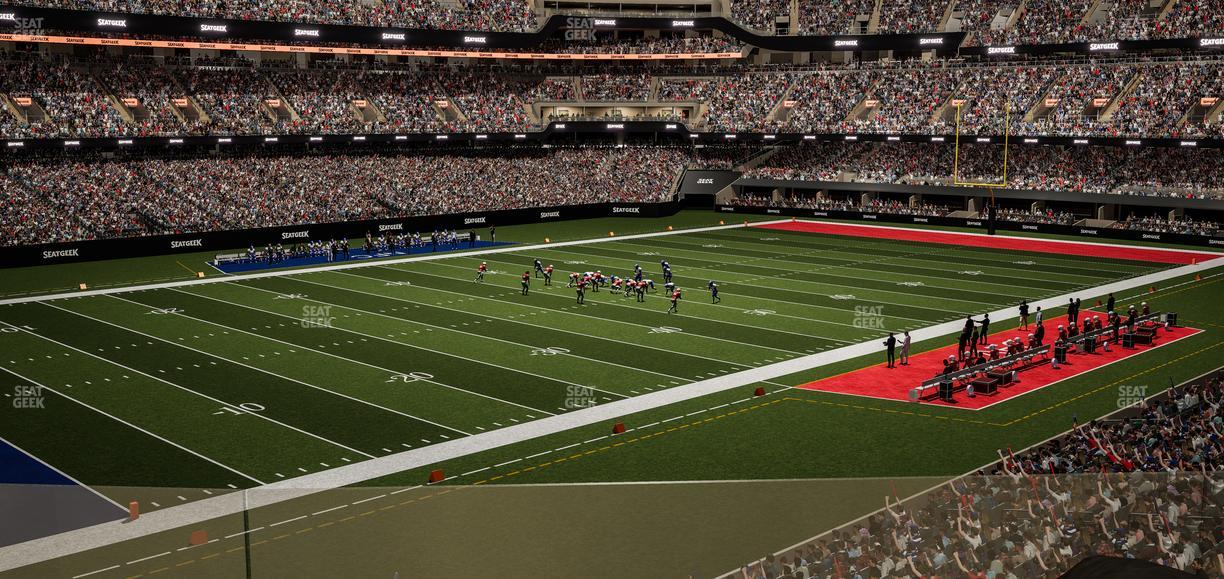 Caesars Superdome - Section 231 Sro Seat View