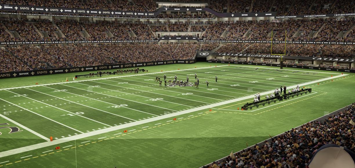 Caesars Superdome - Section 231 Sro Seat View