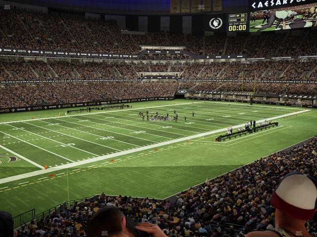 Caesars Superdome - Section 231 Sro Seat View