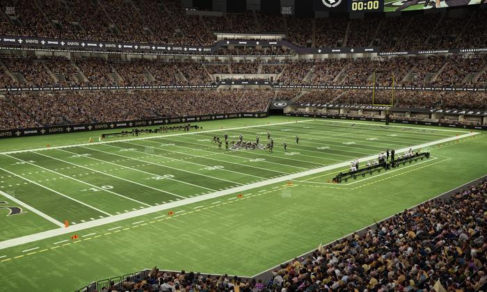 Caesars Superdome - Section 231 Wc Seat View