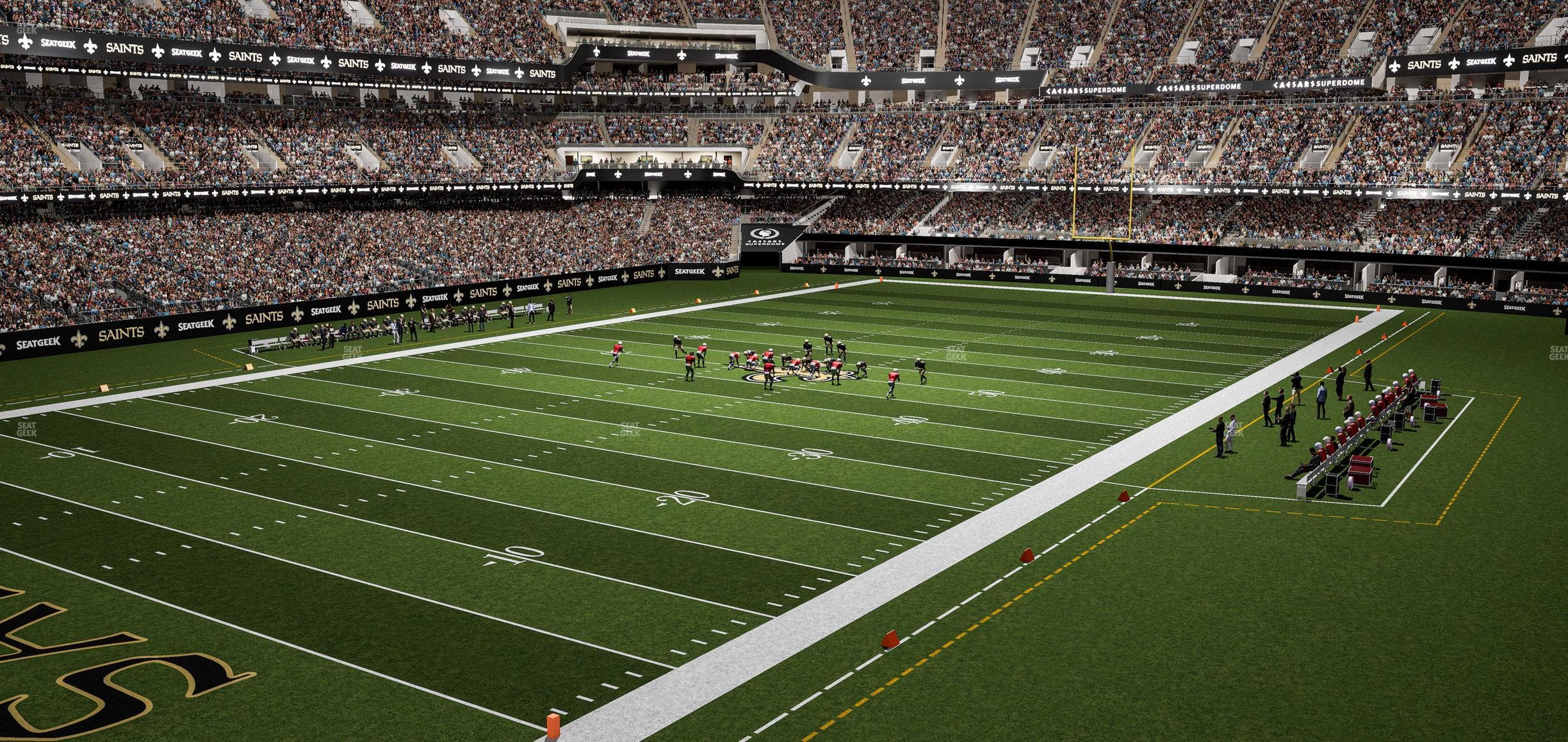 Caesars Superdome - Section 235 C Seat View