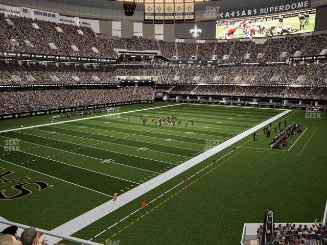Caesars Superdome - Section 235 C Seat View