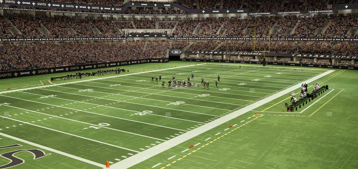 Caesars Superdome - Section 235 C Seat View
