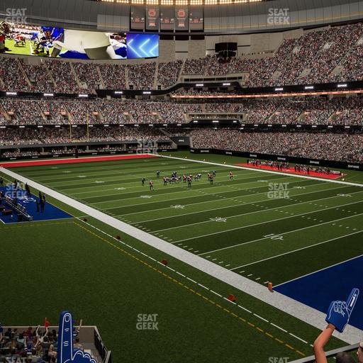 Caesars Superdome - Section 249 C Seat View