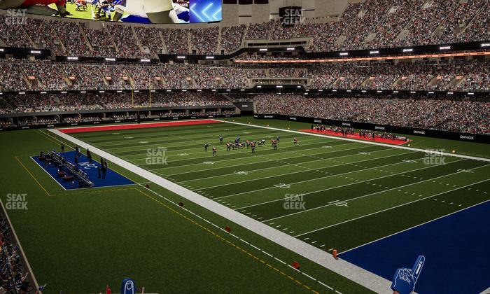 Caesars Superdome - Section 249 C Seat View