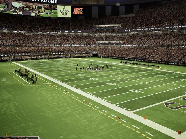 Caesars Superdome - Section 249 C Seat View