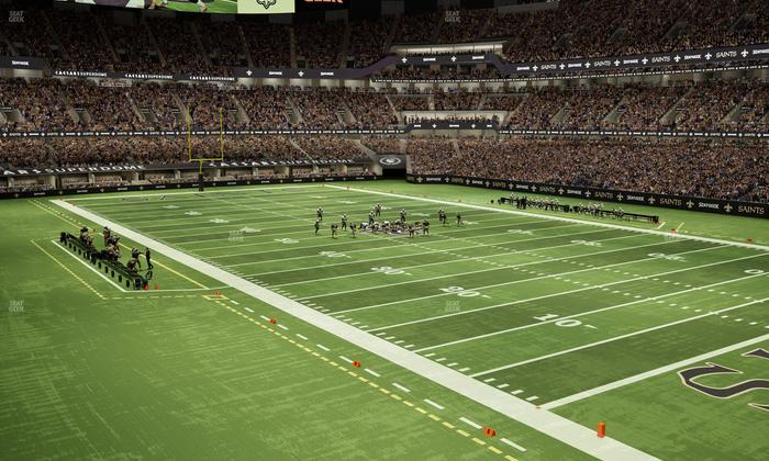 Caesars Superdome - Section 249 C Seat View