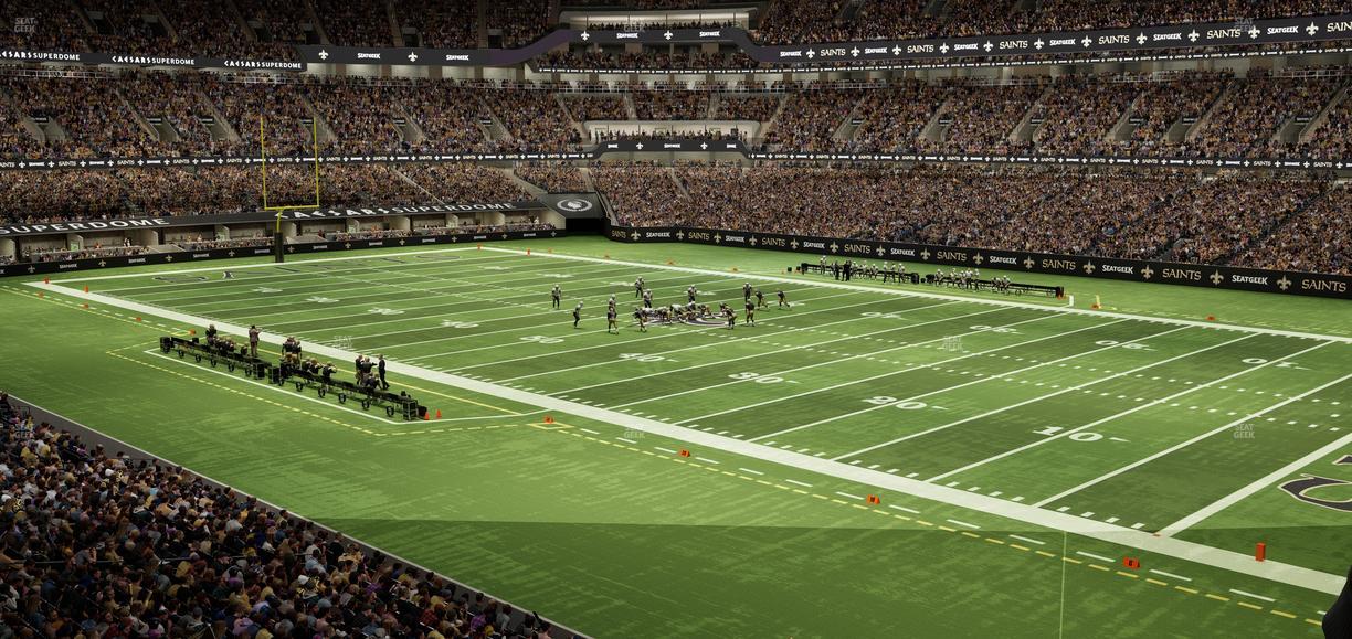 Caesars Superdome - Section 254 Sro Seat View