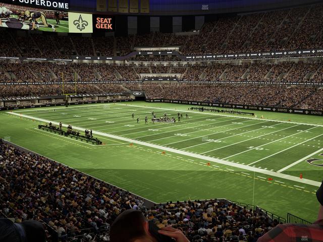 Caesars Superdome - Section 254 Sro Seat View