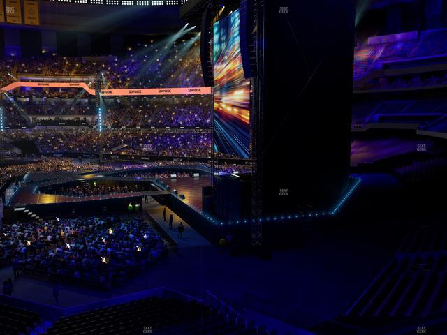 Caesars Superdome - Section 254 Sro Seat View