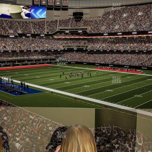 Caesars Superdome - Section 254 Sro Seat View