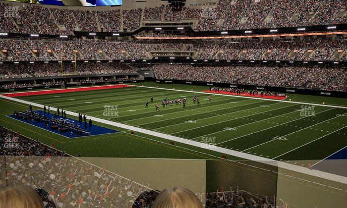 Caesars Superdome - Section 254 Sro Seat View