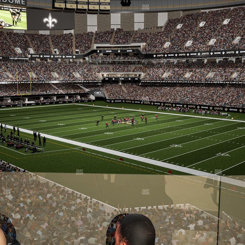 Caesars Superdome - Section 254 Sro Seat View