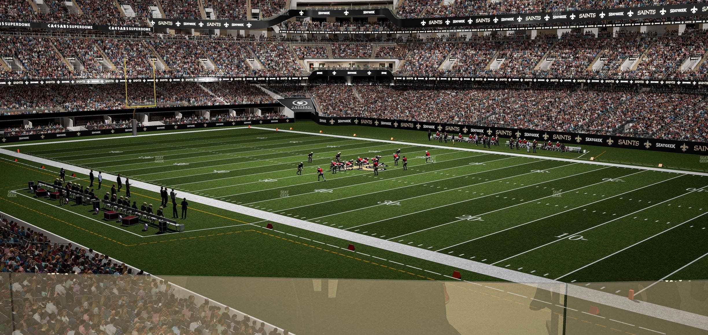 Caesars Superdome - Section 254 Sro Seat View