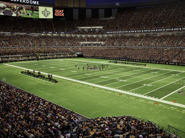 Caesars Superdome - Section 254 Wc Seat View