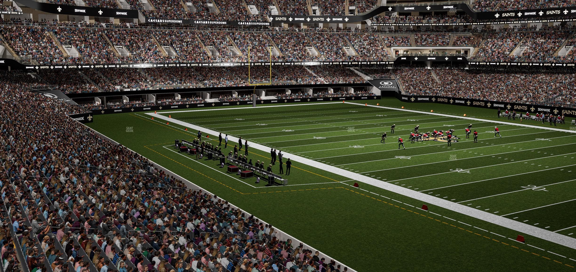 Caesars Superdome - Section 254 Wc Seat View