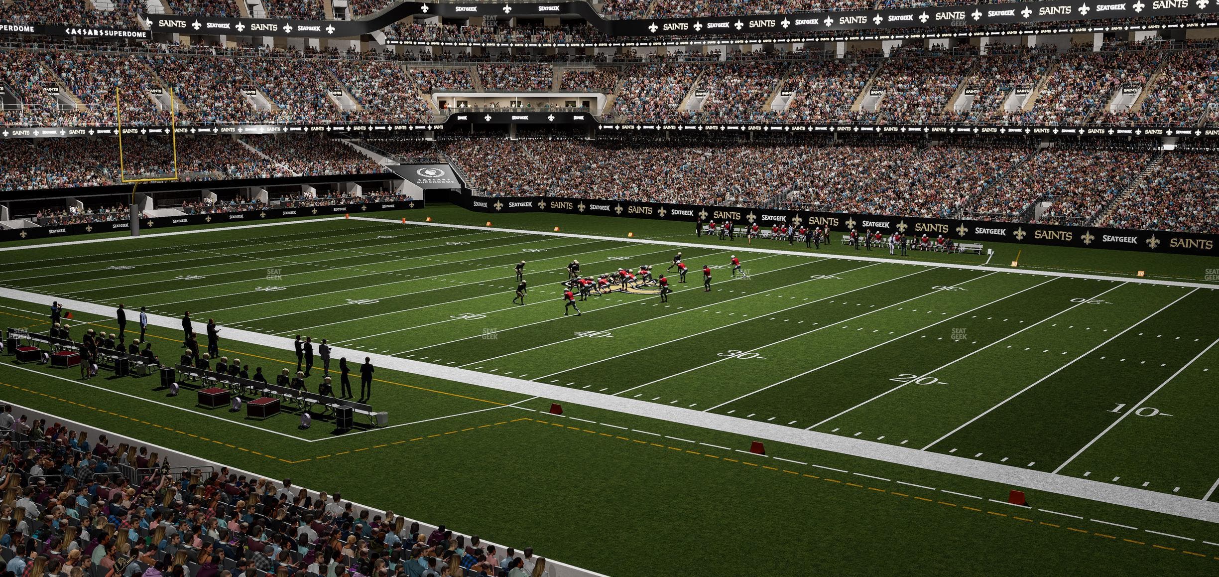 Caesars Superdome - Section 255 Seat View