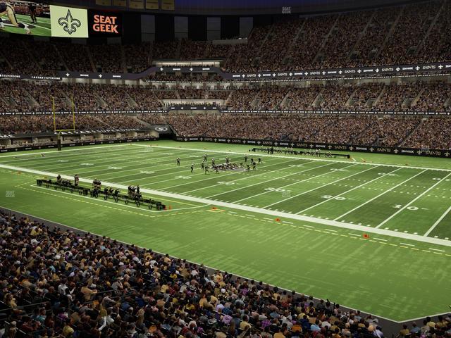 Caesars Superdome - Section 255 Seat View