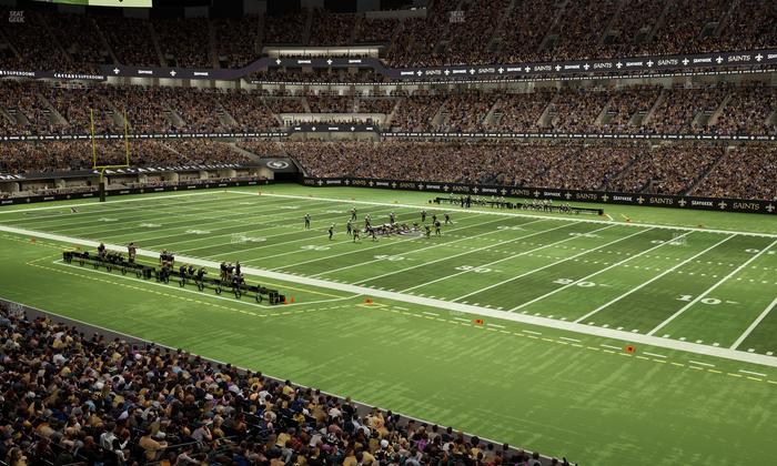Caesars Superdome - Section 255 Seat View