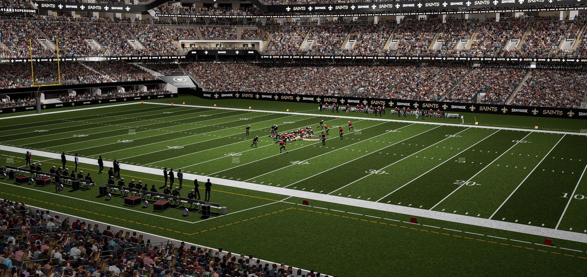 Caesars Superdome - Section 257 Seat View
