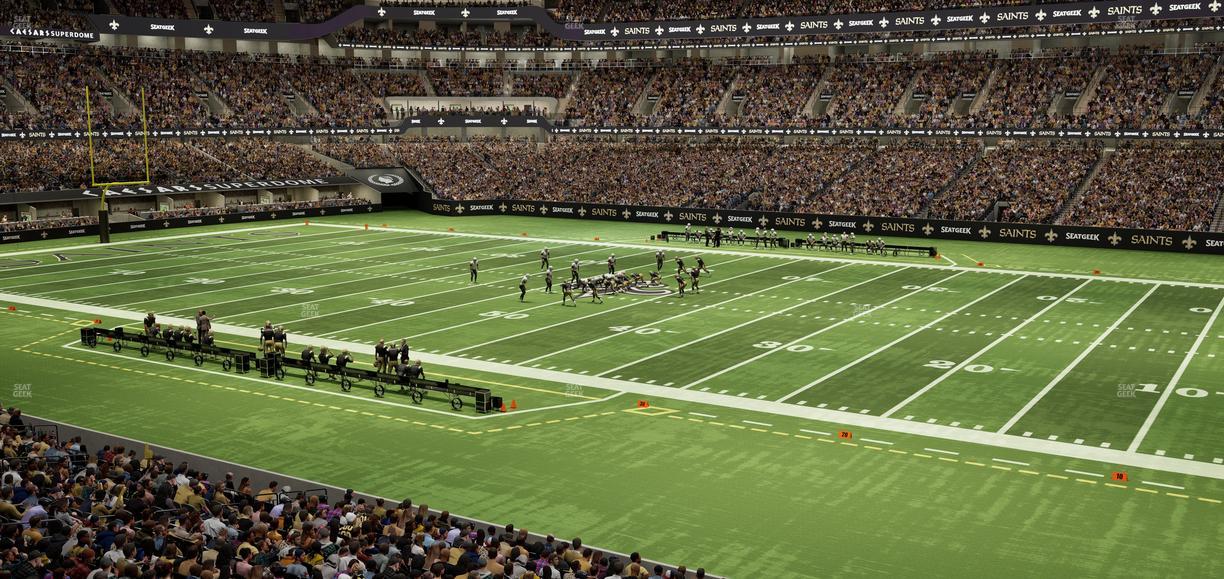 Caesars Superdome - Section 257 Seat View