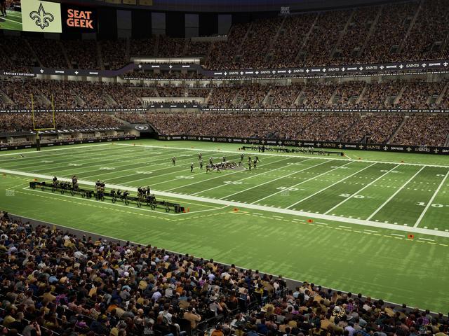 Caesars Superdome - Section 257 Seat View