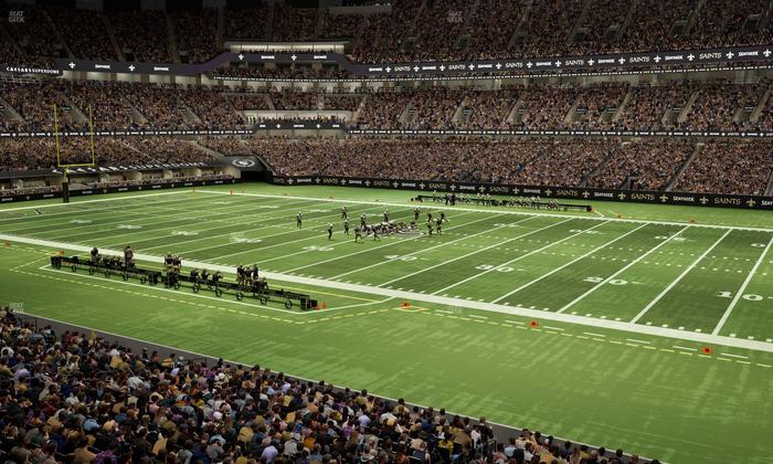Caesars Superdome - Section 257 Seat View