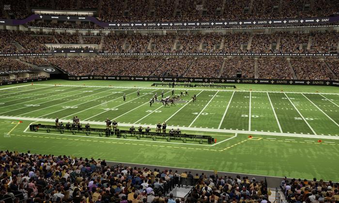 Caesars Superdome - Section 261 Seat View