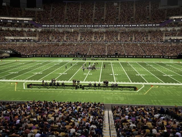 Caesars Superdome - Section 263 Seat View