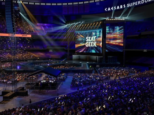 Caesars Superdome - Section 269 Seat View