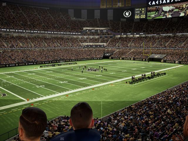 Caesars Superdome - Section 273 Sro Seat View