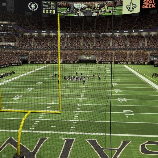 Caesars Superdome - Section 283 Seat View