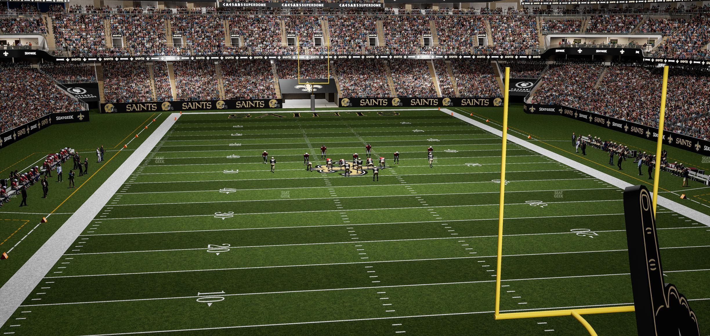 Caesars Superdome - Section 301 Seat View