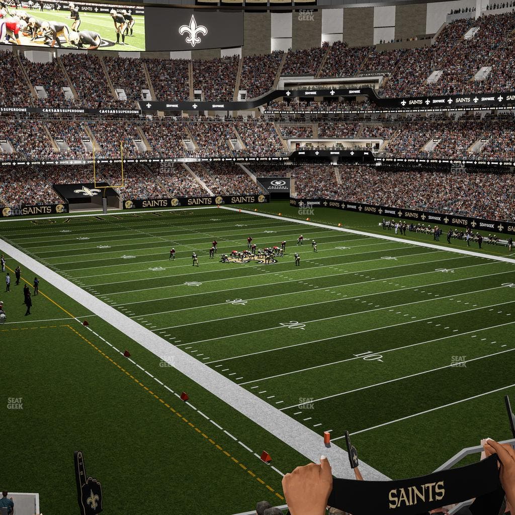 Caesars Superdome - Section 304 C Seat View