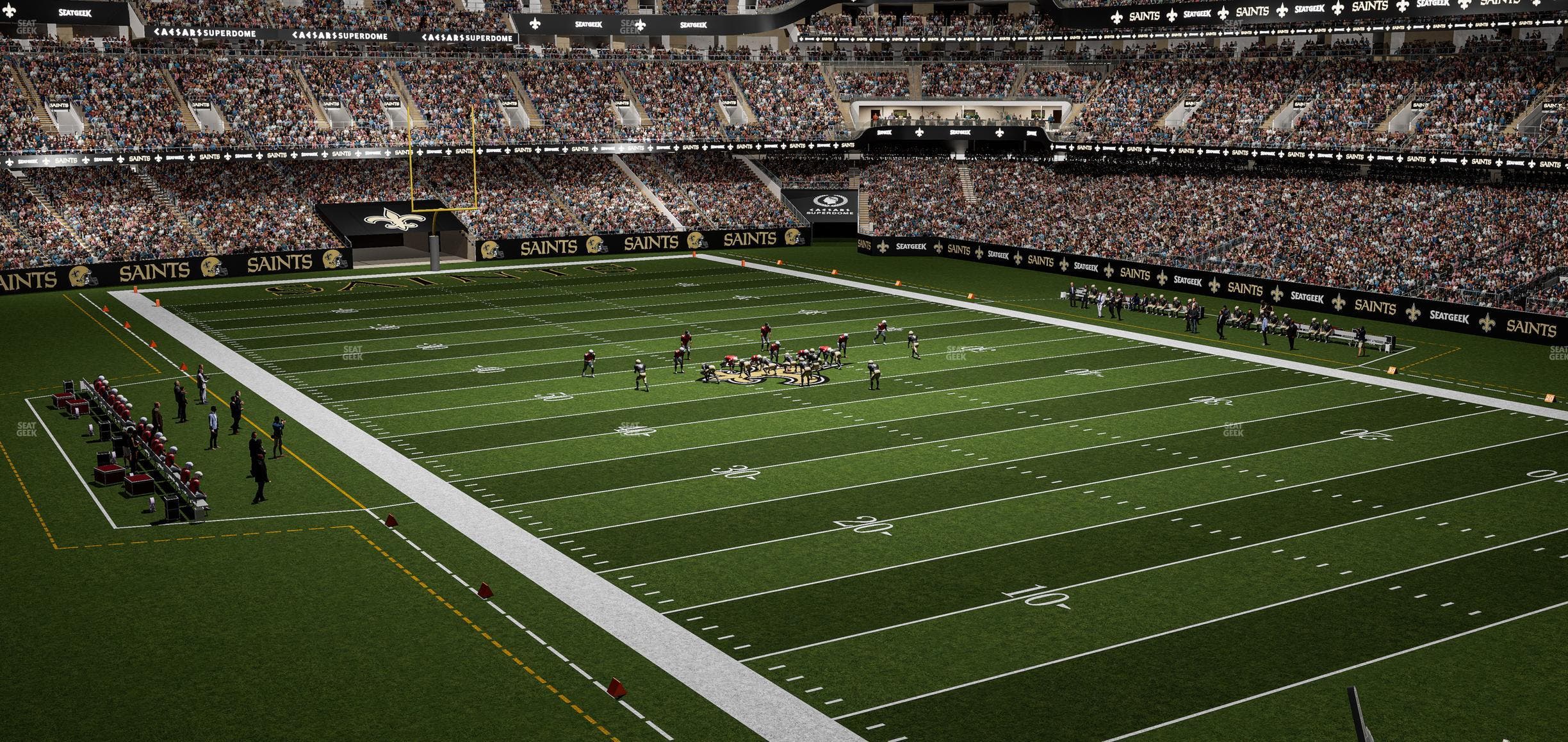 Caesars Superdome - Section 304 C Seat View