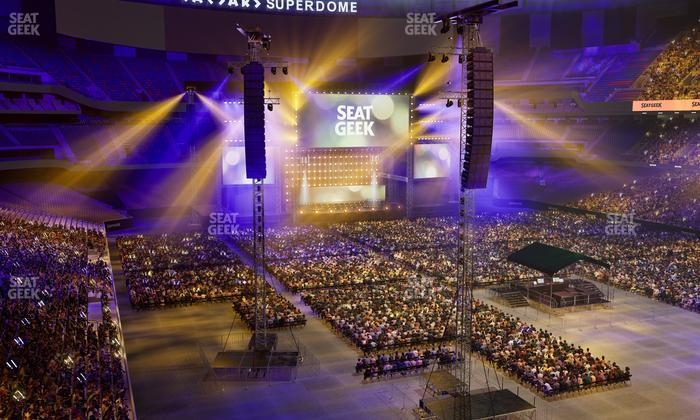 Caesars Superdome - Section 304 C Seat View