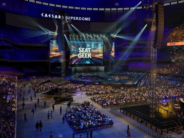 Caesars Superdome - Section 304 C Seat View