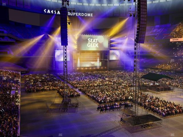 Caesars Superdome - Section 304 C Seat View