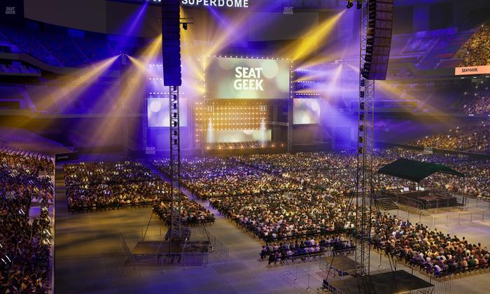 Caesars Superdome - Section 304 C Seat View