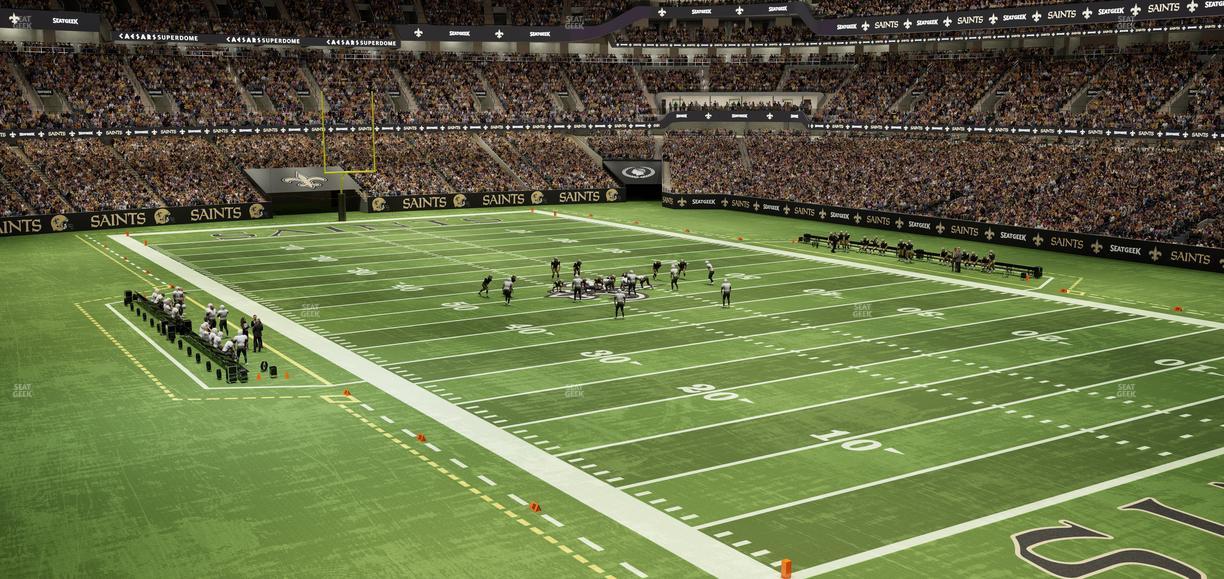 Caesars Superdome - Section 304 C Seat View