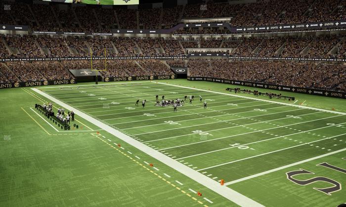 Caesars Superdome - Section 304 C Seat View