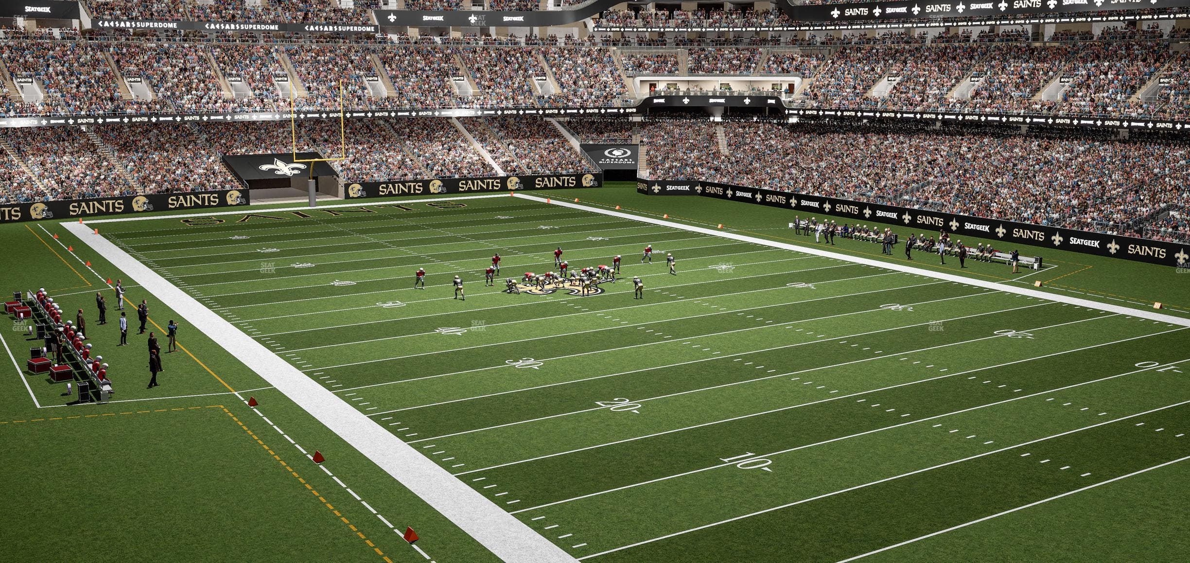 Caesars Superdome - Section 304 Seat View