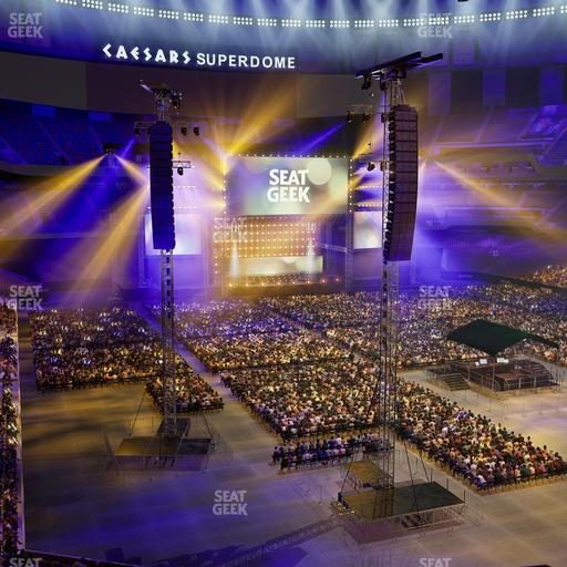 Caesars Superdome - Section 304 Seat View